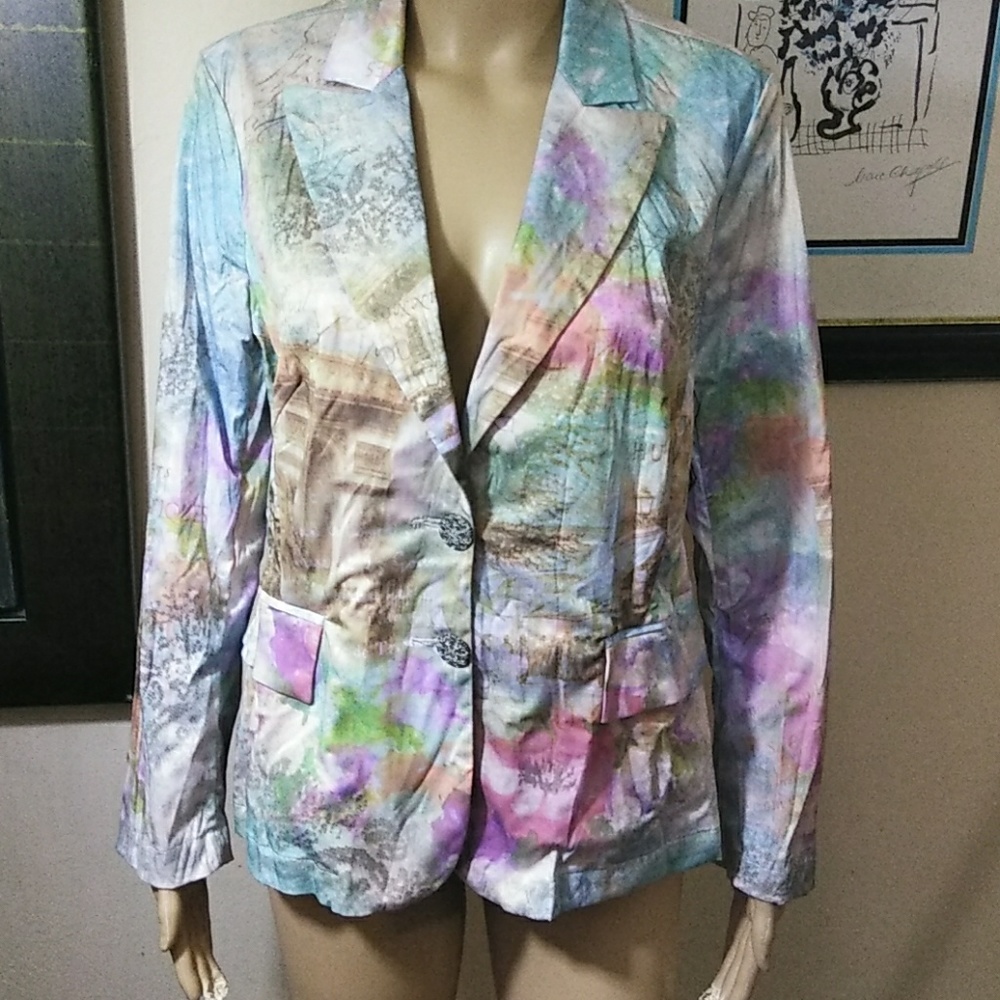Alberto Makali cotton blend Blazer Sz Lg - Picture 1 of 7